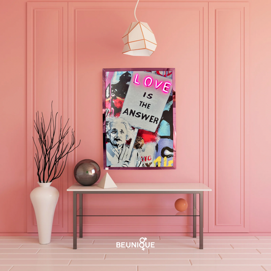 Quadro led - Einstein Love