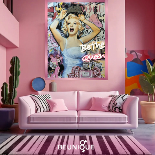 Quadro led - Be the Queen